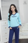 Bộ cotton cổ tim dài tay GK150